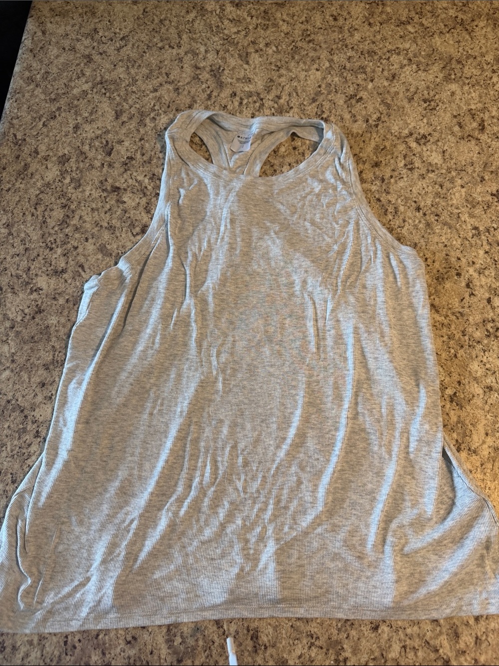 Athleta Light Gray Racerback Tank